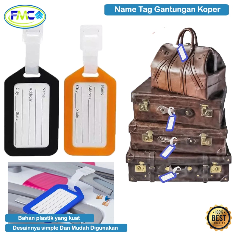 Jual Gantungan Koper Tag Travel Name Tag Perjalanan Pesawat Label Nama ...