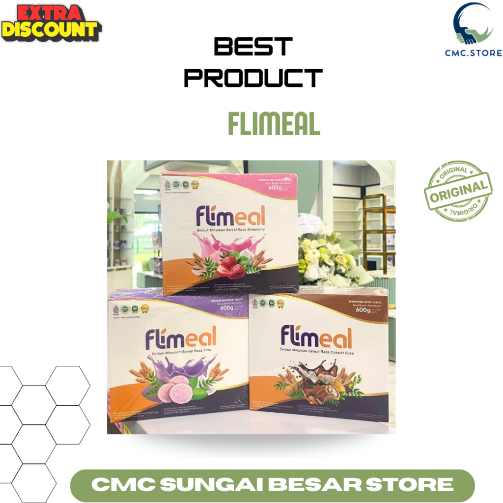 Jual Flimeal Serbuk Minuman Sereal Rasa Strawberry (per sachet ...