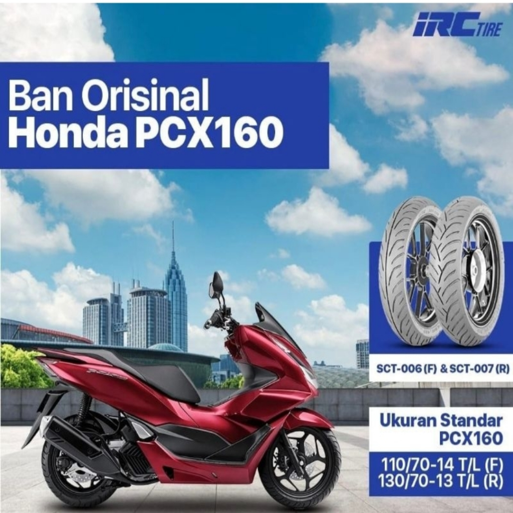 Jual IRC SCT-006 110/70-14 SCT-007 130/70-13 Tubeless Ban Luar
