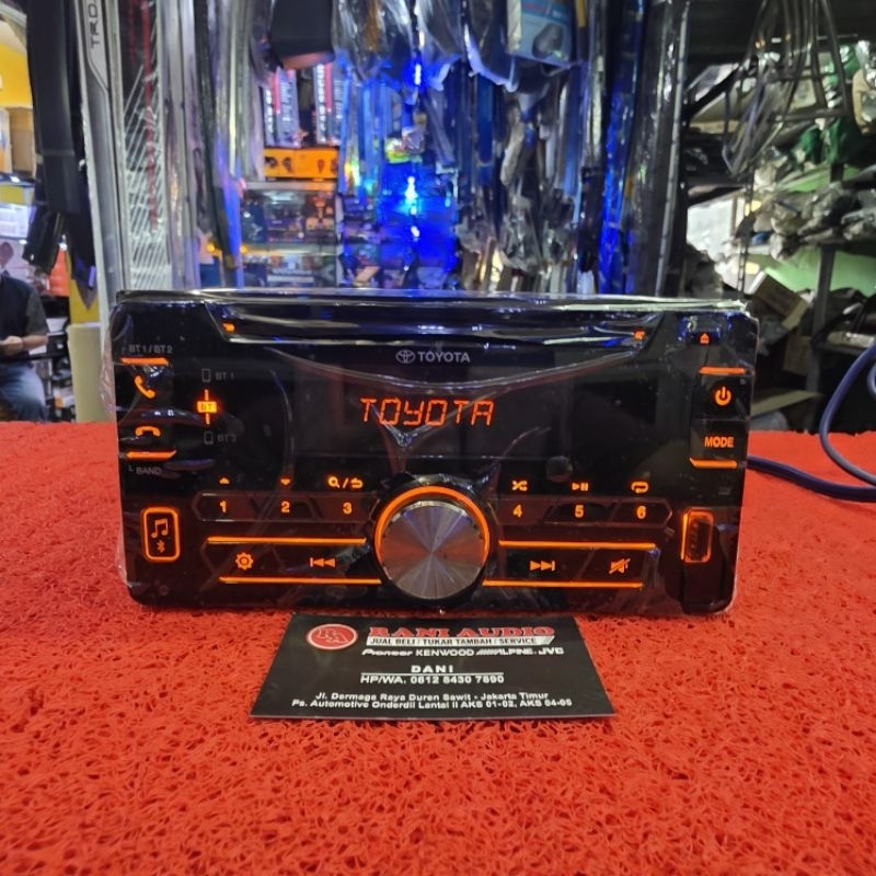 Head Unit TOYOTA CALYA 2016-2018 DPX5000BTIT Bluetooth USB CD Aux Radio FM AM Orisinil