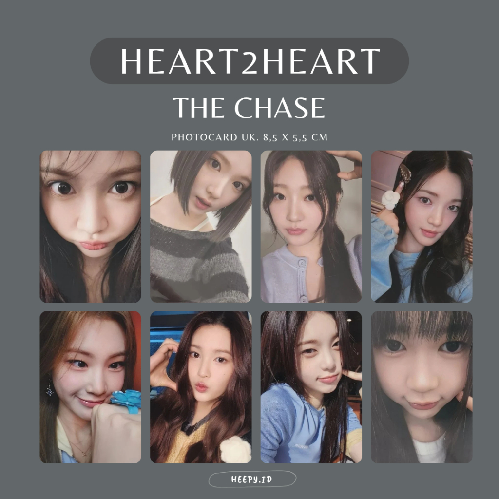Jual [H2H] UNOFFICIAL PHOTOCARD HEART2HEART H2H THE CHASE | Shopee