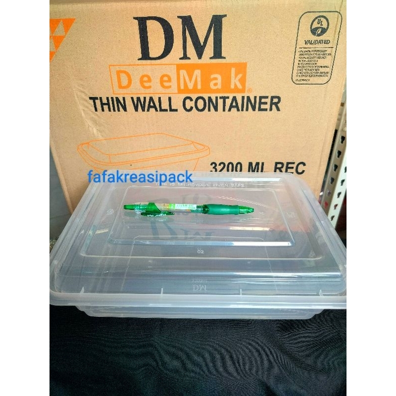 Jual KHUSUS BATAM Thinwall container DM 3200ML (1pcs) | Shopee Indonesia