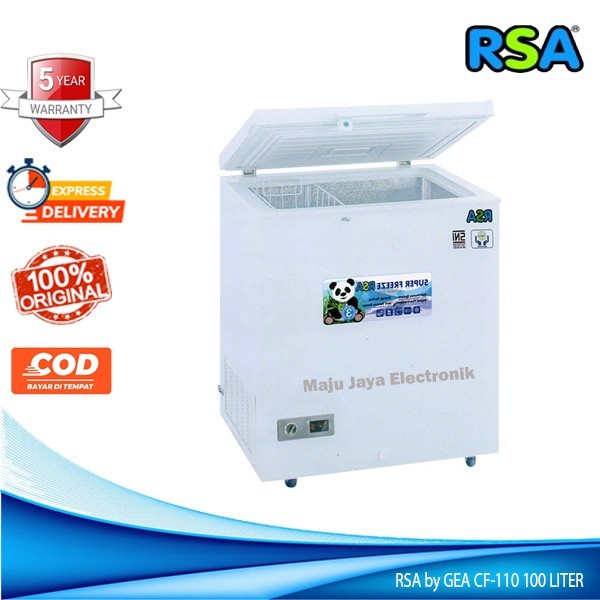 Jual RSA By GEA CHEST FREEZER 100 Liter CF 110 Cooler Box Low Watt ...