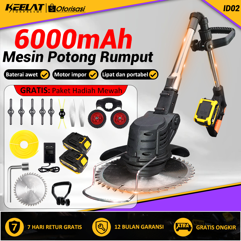 Jual KEELAT Mesin Potong Rumput Listrik pemotong rumput cordless ...
