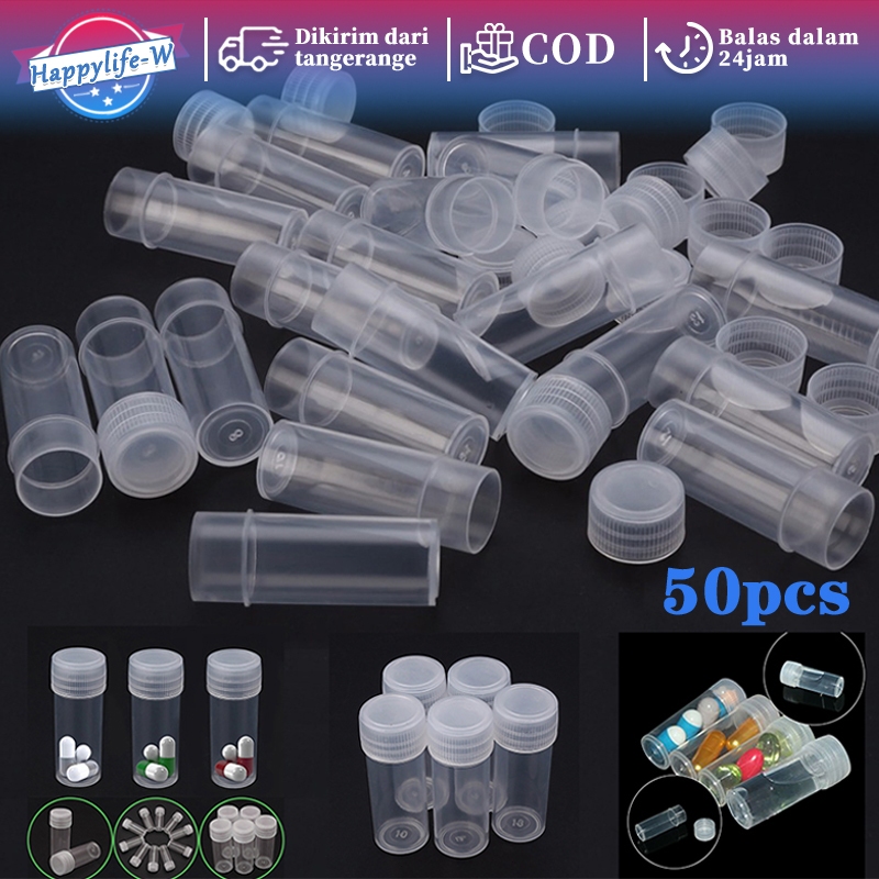 Jual 50pcs/Set Botol Sampel 5ml Botol Sampel Wadah Toples Sampel Toples ...