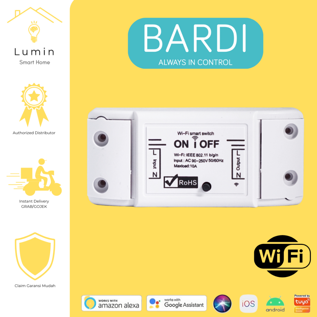Jual BARDI Smart BREAKER ON OFF Switch Wireless IoT Home Automation ...