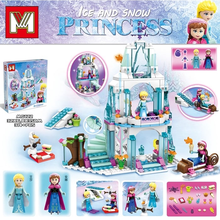 Jual Brick / Building Block MG 122 Princess Elsa Frozen Castle ( Istana ...
