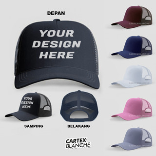 Jual CARTEXBLANCHE Custom Design Sendiri Topi Baseball Jaring Trucker ...