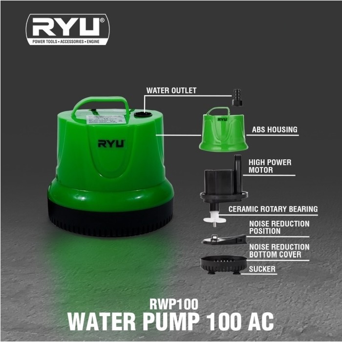 Jual Pompa Air Celup 100 AC Ryu - RYU RWP100AC - Water Pump RWP 100AC ...