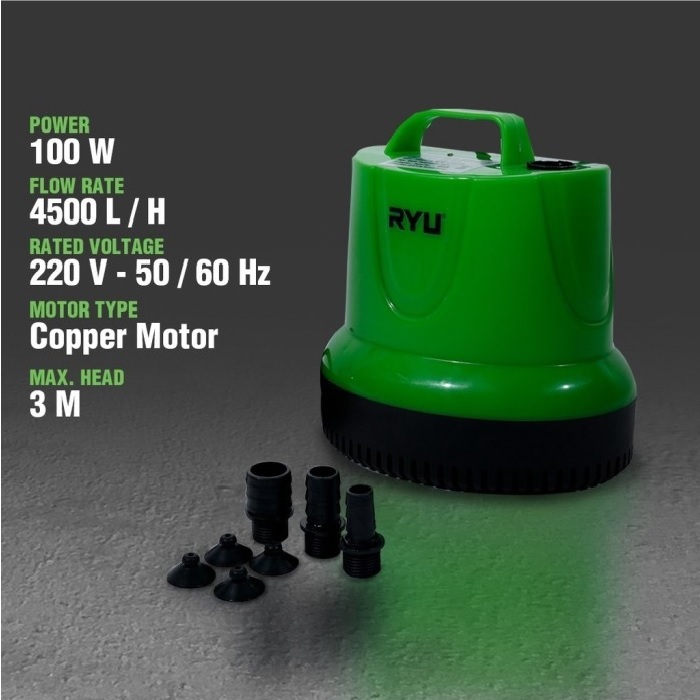 Jual Pompa Air Celup 100 AC Ryu - RYU RWP100AC - Water Pump RWP 100AC ...