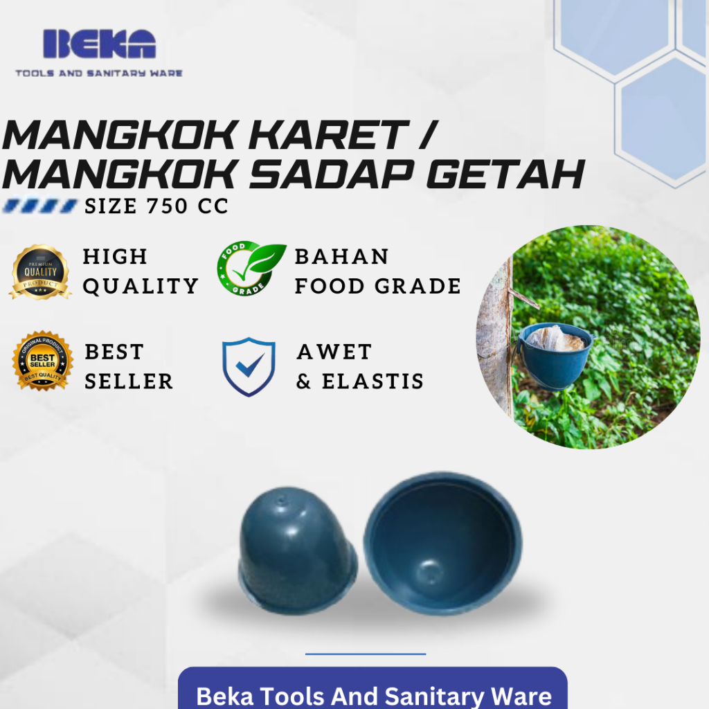 MANGKOK KARET / MANGKOK SADAP GETAH KARET JUMBO 750CC
