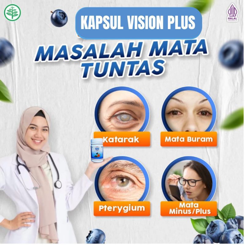 Jual KAPSUL VISION PLUS ISI 60 - KAPSUL MATA ABABIL OBAT MATA MINUS ...