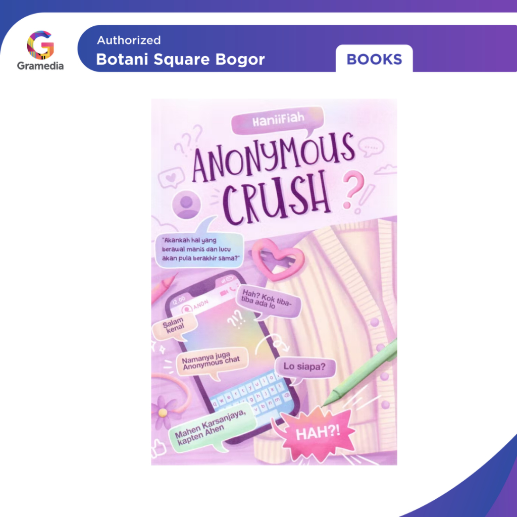 Jual Gramedia Bogor - Buku Novel Anonymous Crush By HaniiFiah | Shopee ...