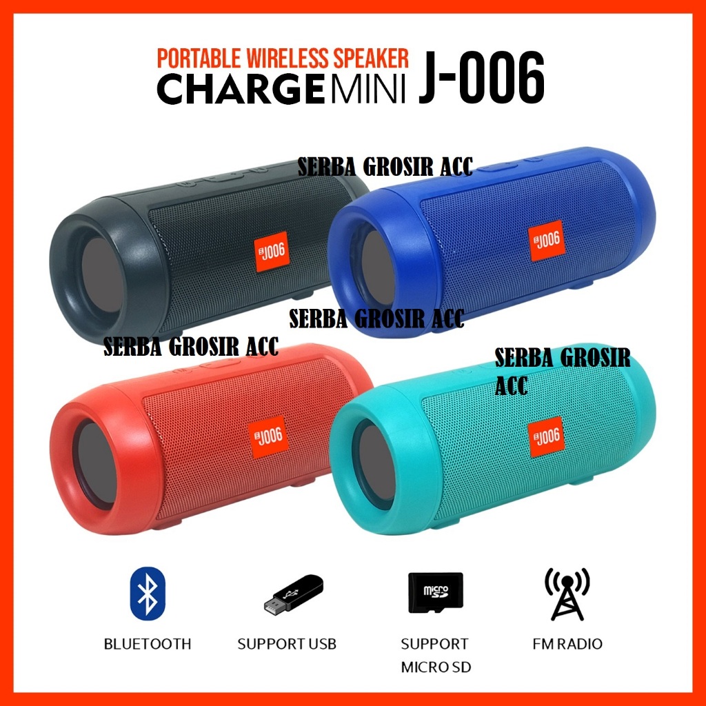 Jual Speaker Bluetooth Charge mini 2 J006 Wireless Portable Speaker ...