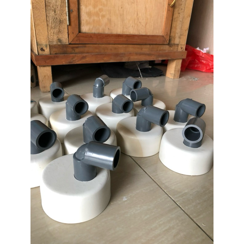 Jual Dop hidroponik 3 inchi x 3/4 inchi knee turun | Shopee Indonesia