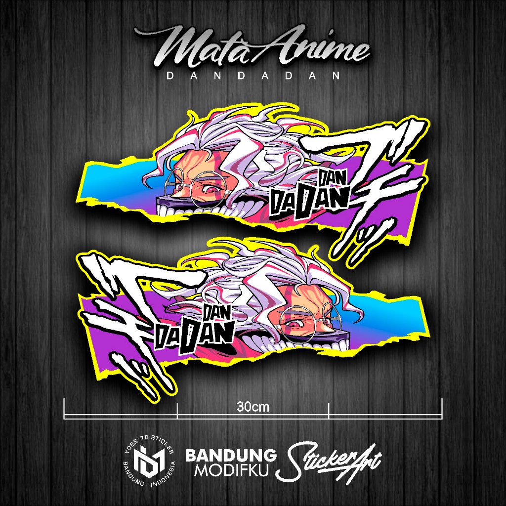 Jual STICKER MATA ANIME / STIKER / DANDADAN 3 / DECAL MATA KIRI KANAN ...