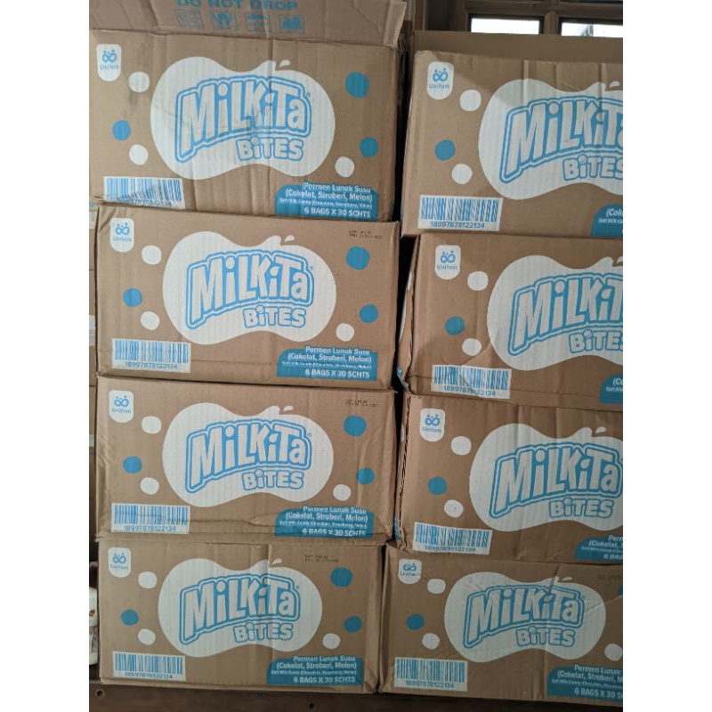 Jual Permen Milkita Bites Renceng 8gr (1 Dus isi 6 bags x @30pcs ...