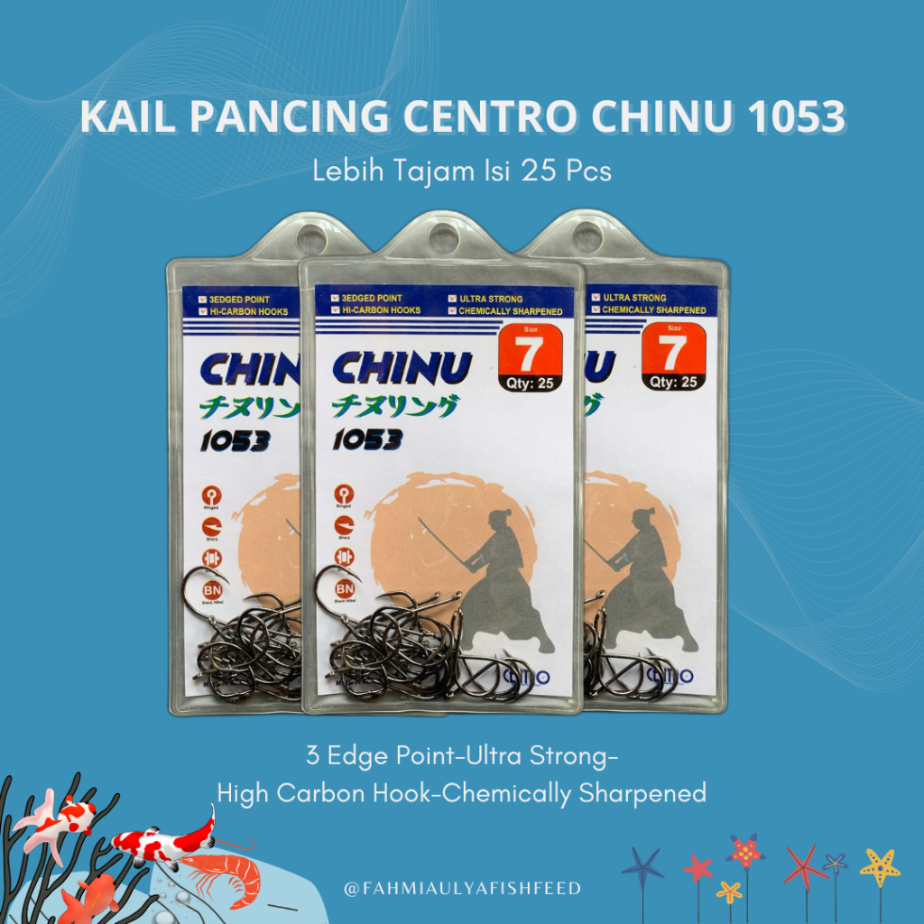 Jual Kail Pancing Centro Chinu 1053 Lebih Tajam isi 25 pcs | Shopee ...