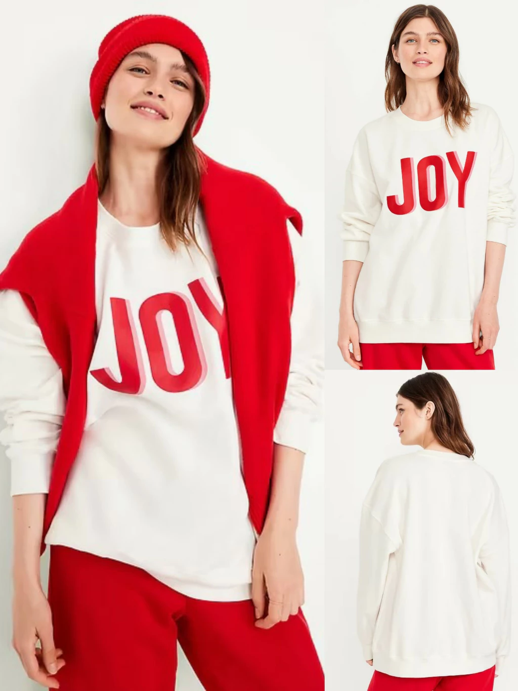 Sweater OLN JOY SoComfy Oversized Tunic Sweatshirt - 7686