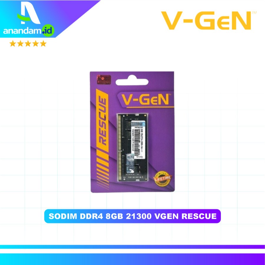 Jual SODDIM VGEN V-GEN RESCUE DDR4 8GB 21300 Untuk Laptop | Shopee ...