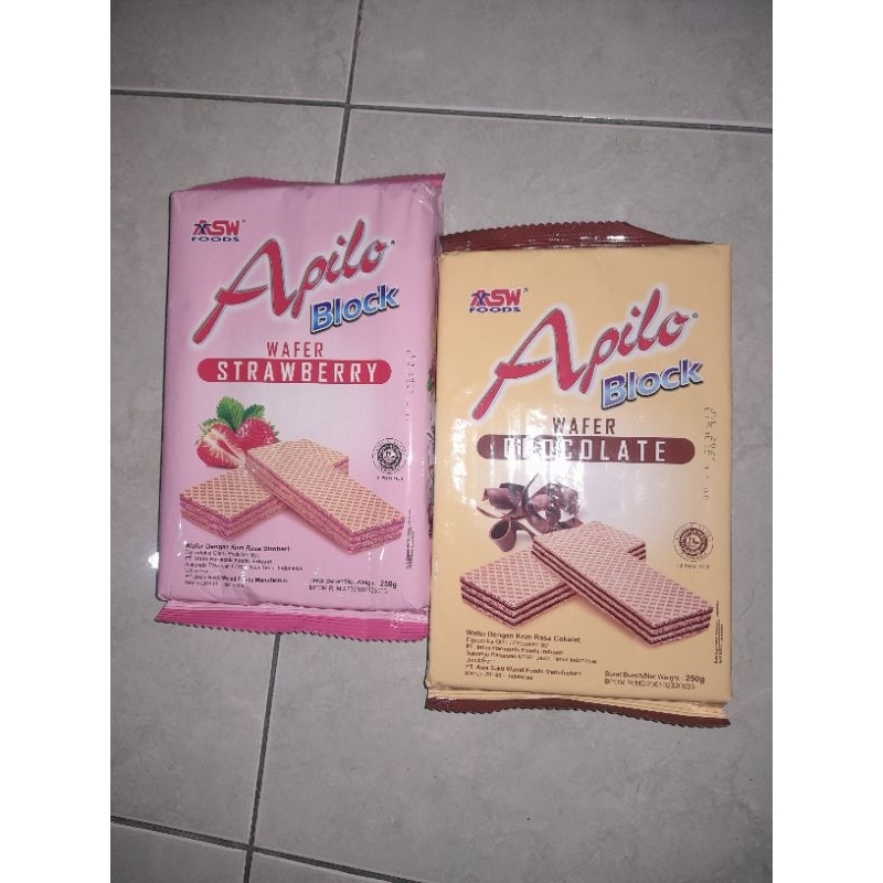 Jual Apilo Wafer 250gr wafer dengan cream rasa | Shopee Indonesia