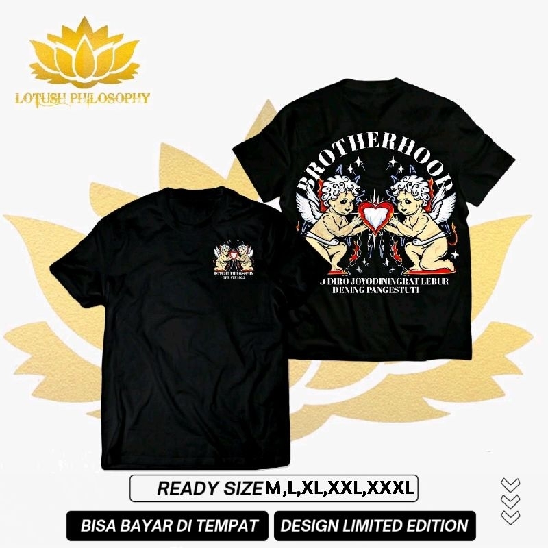 Jual kaos hati bersinar, BROTHERHOOD , sablon A2 full punggung limited ...