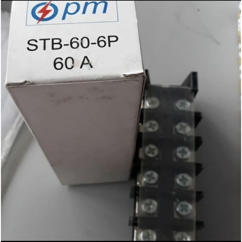Jual Terminal Blok / Block STB-60-6P / 60A Puma / PM Electric 6 Pole 60 ...