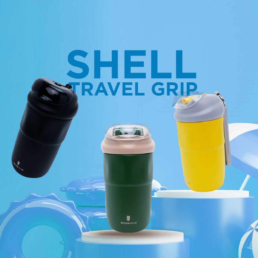 Jual Cocosmile Shell Travel Grip Tumbler 500ml Tumblr SUS 316 Vacuum ...