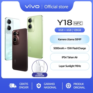 vivo Y18 (6/128) - NFC Multifunctions, 50MP AI Camera, 5000 mAH+15W Flashcharge