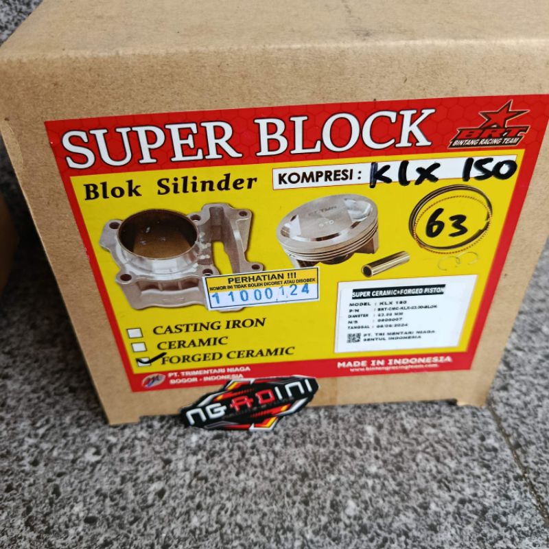 Jual BLOCKSET FORGED CERAMIC BRT KLX 150/140/D TRACKER | Shopee Indonesia