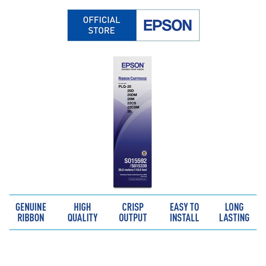Epson Ribbon C13S015349 / S015592 for PLQ 20 / 20M