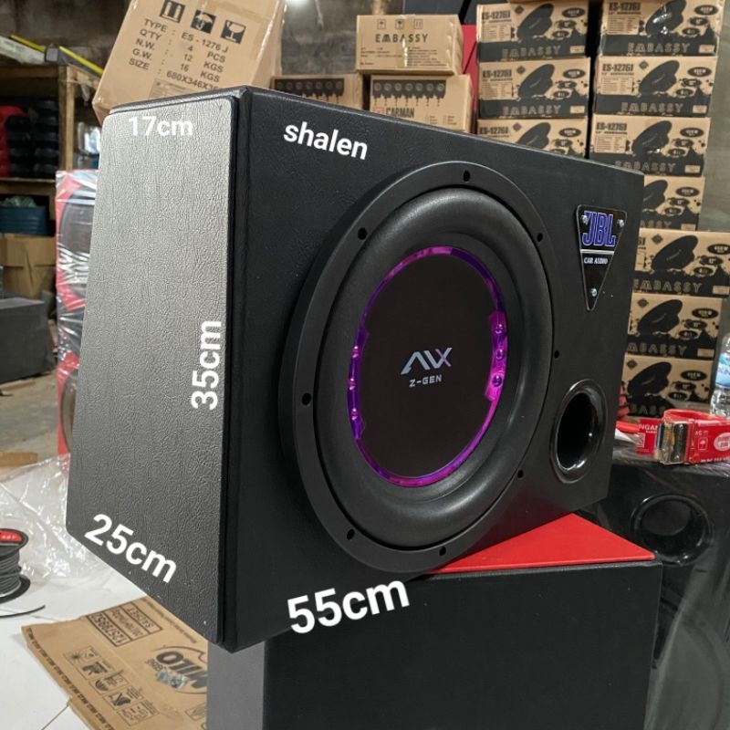 Jual Subwoofer pasif AVX Z-GEN 12inch + Box Subwoofer mdf porting ...