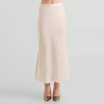 ZAYIDA Rok Satin Silk Premium Satin Skirt Midi Lenght Panjang Rok Slik Korean Style Basic Wanita