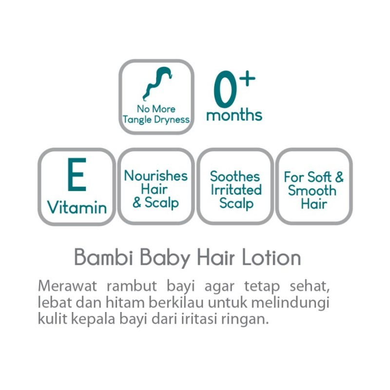 Jual Bambi Baby Hair Lotion / Minyak Rambut Untuk Menebalkan Rambut ...