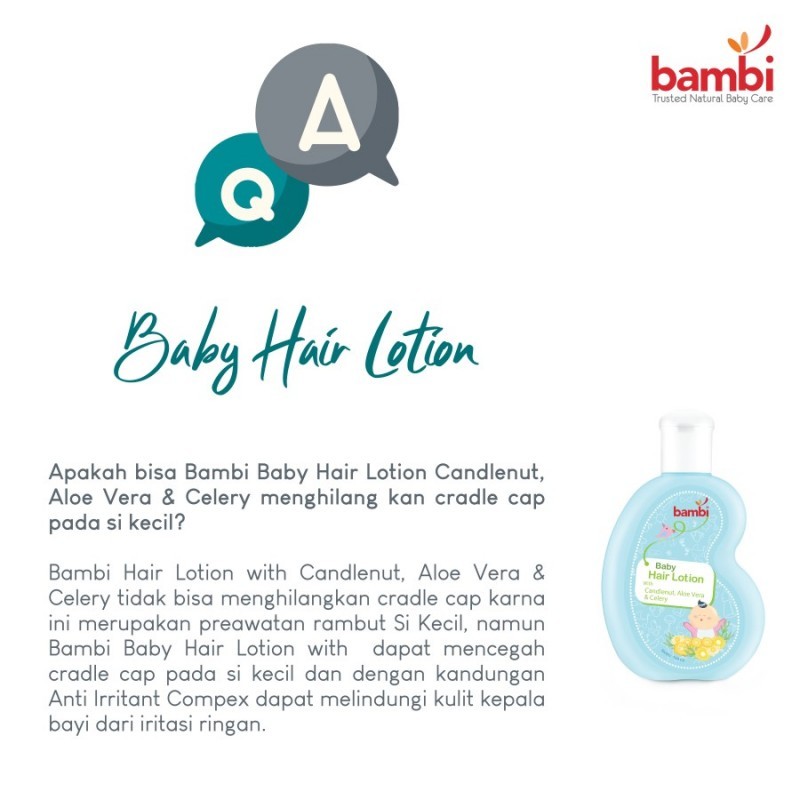 Jual Bambi Baby Hair Lotion / Minyak Rambut Untuk Menebalkan Rambut ...
