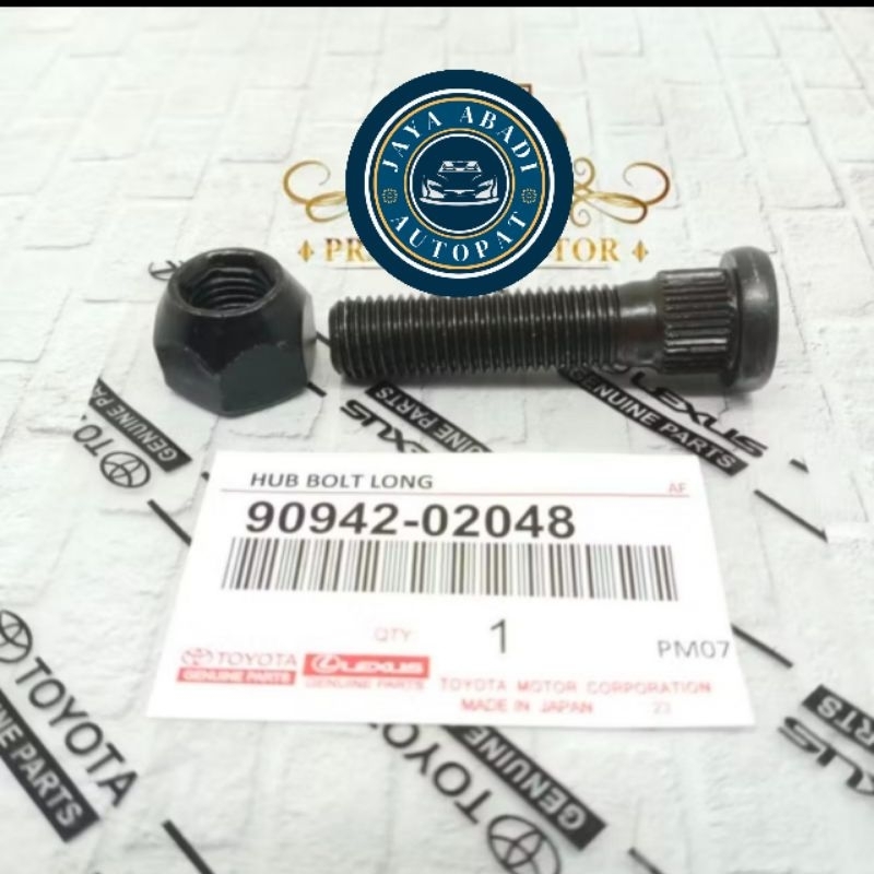 Jual BAUT RODA PANJANG LONG 6CM INNOVA KIJANG 5K AVANZA BAHAN BAJA ...
