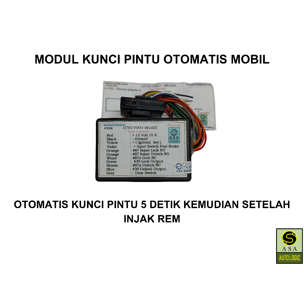 Jual MODUL AUTO LOCK REM OTOMATIS KUNCI PINTU MOBIL UNIVERSAL /AUTOLOCK ...