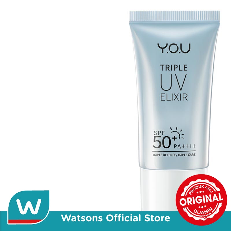 Jual YOU Triple UV Sunscreen Elixir SPF 50+ PA++++ | Shopee Indonesia