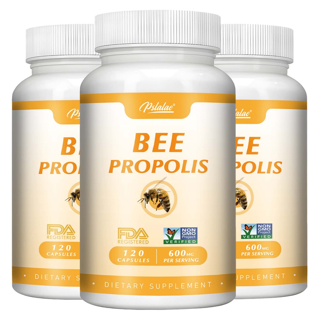 Jual Kapsul Ekstrak Propolis Lebah 600mg Suplemen untuk Dukungan ...
