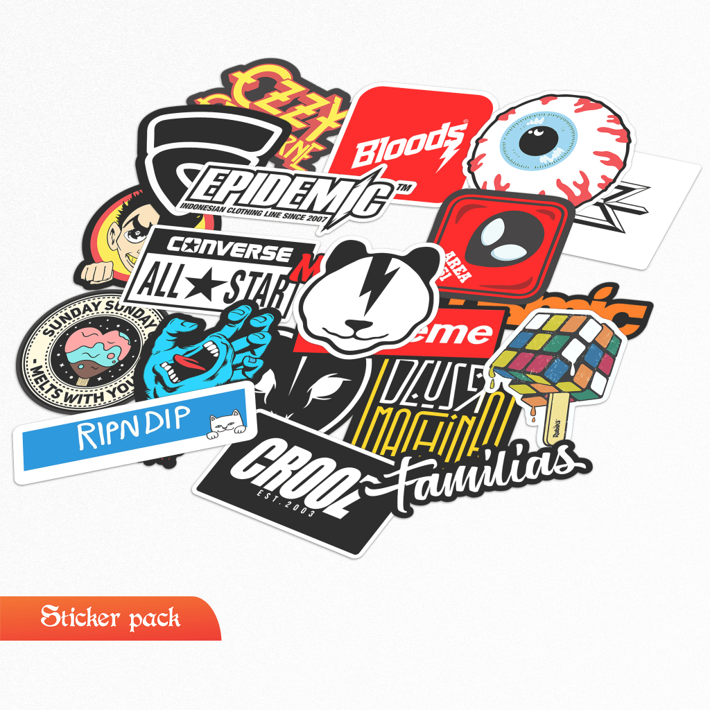 Jual Stiker sticker aesthetic pack series four u stiker helm laptop ...