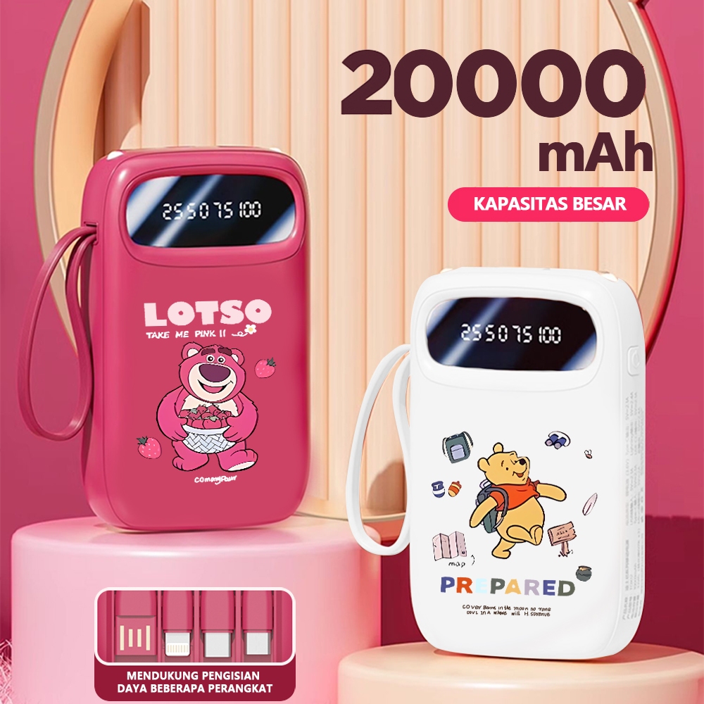 Jual Mini size lotso Powerbank Portable 20000 mAh with 4 usb fast ...