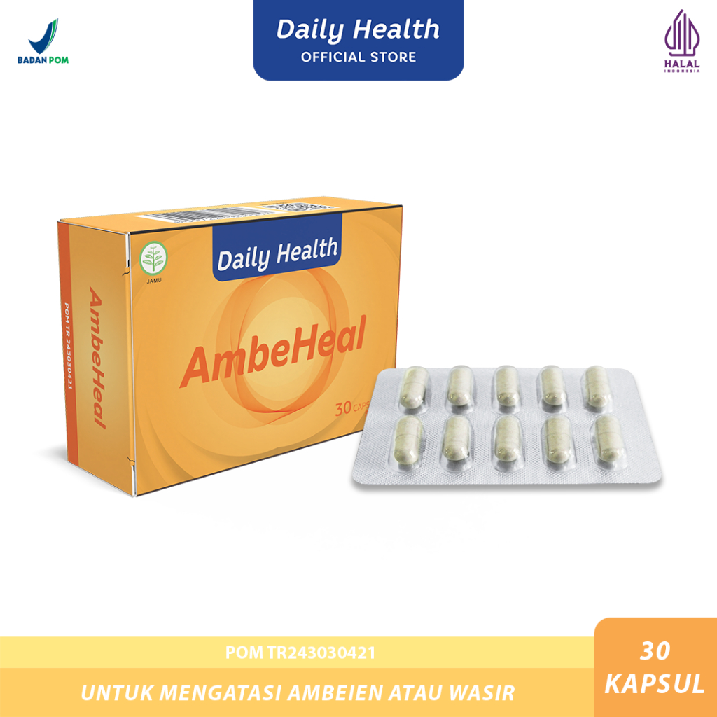 Daily Health AmbeHeal Kapsul 500 mg Wasir Ambeien Hemorrhoids