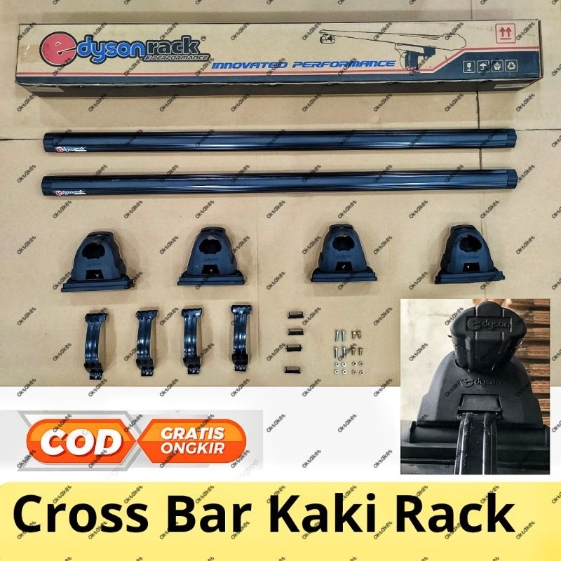 Jual Cross Bar Kaki Rack Jepit Body Jepit Roof Rail Premium Mobil ...