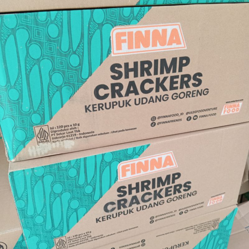 Jual Kerupuk krupuk udang matang finna fina 10gr 10 gram untuk catering ...