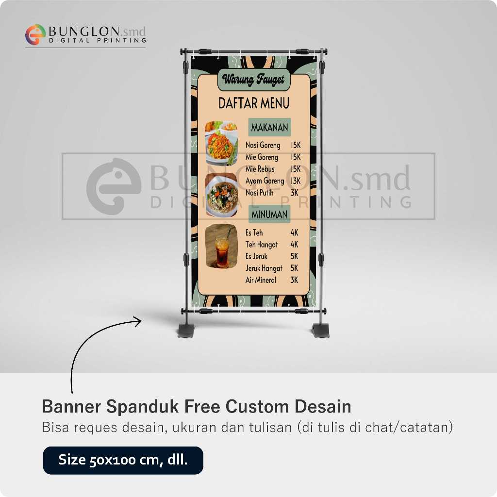 Jual PRINT CETAK SPANDUK BANNER MENU MAKANAN DAN MINUMAN FREE DESAIN ...