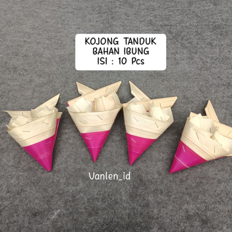 Jual Jejaitan Bali, kojong tanduk (isi 10 pcs) untuk persembahyangan ...
