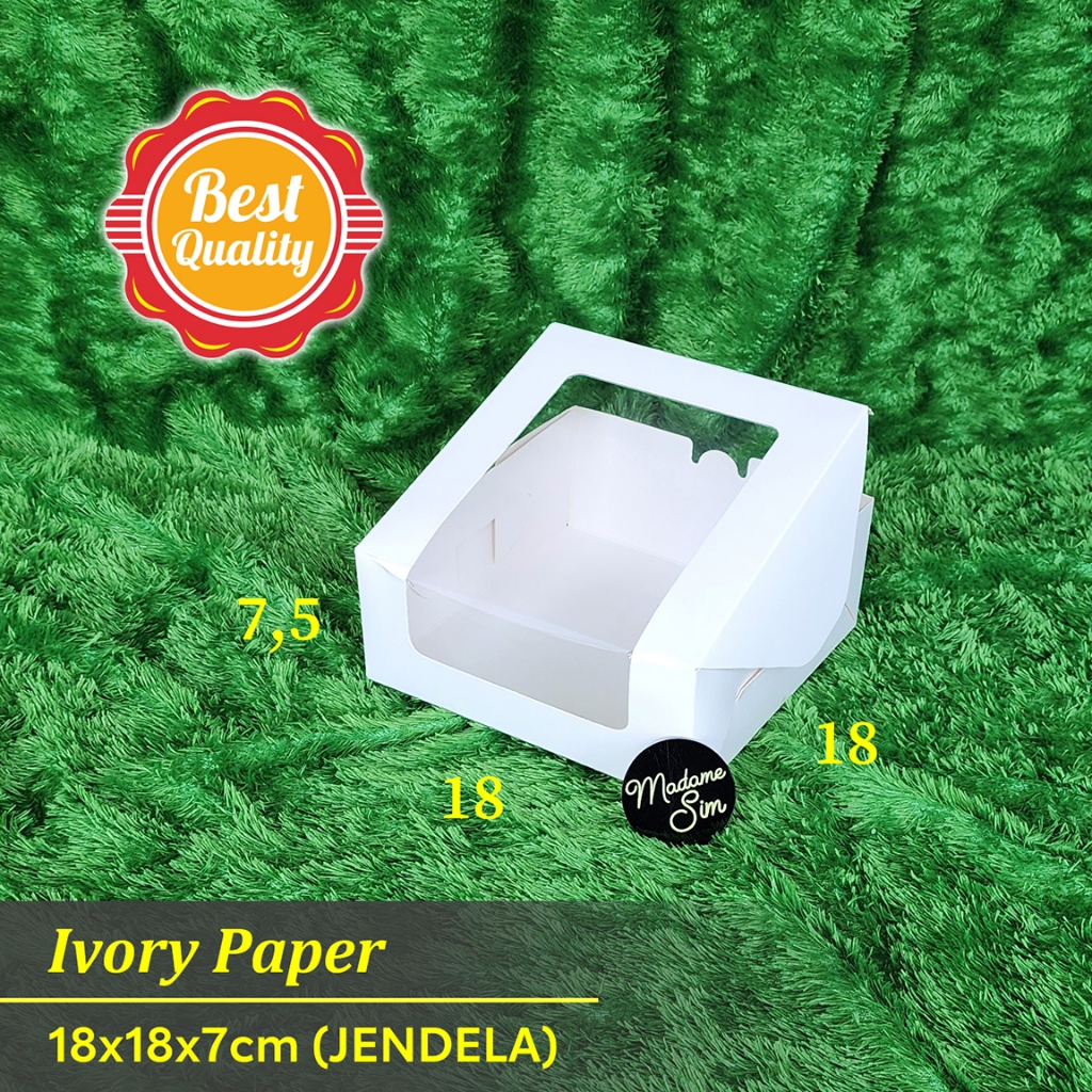 Jual BOX IVORY - LUNCH BOX - KOTAK CATERING - DUS ROTI 18x18x7 ...