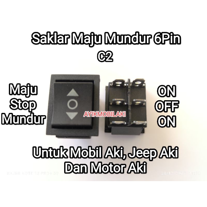 Jual 3 Pin & 6 Pin Switch Saklar Maju Mundur, 4 Pin Dan 6 Pin Saklar ...