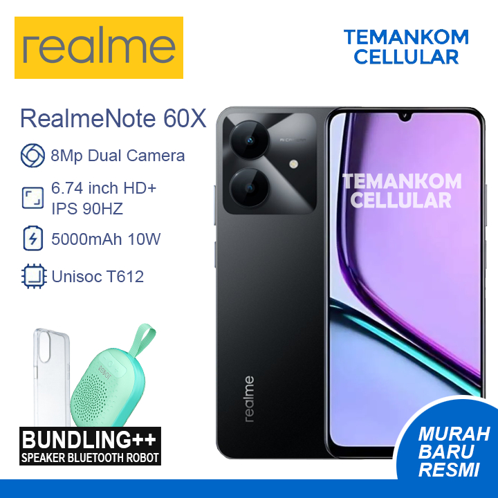 Jual Realme Note 60 X 12GB RAM 128GB 4+8GB RAM Extend Realme note 60x 4 ...