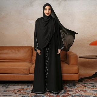 Lozy Hijab - Aisha Abaya Dress (Abaya Gamis Dress Haji dan Umrah Bahan Arabian Premium Cooltech Anti UV)